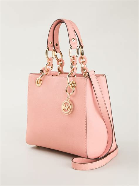 light pink mk purse|michael kors pink studded purse.